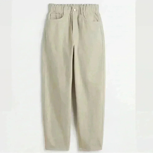 H&M High Waist Twill Trousers Size 6 - Picture 1 of 14